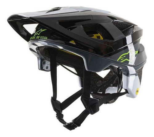 Casco Mtb Bici - Vector Tech Pilot Helmet  - Alpinestar Color Negro Talle M