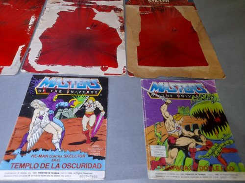 Lote Cartones Y Minicomic He-man Top Toys Original Años 80 (Usado)