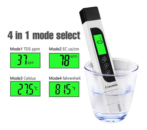 Tds Ec Medidor Conductimetro Digital Calidad Agua Termometro