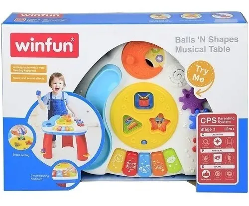 Mesa De Actividades Didactica Musical Para Bebe 0812 Winfun