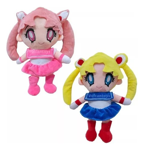 Peluche 20 Cm Sailor Moon Rosa/celeste Varios Modelos