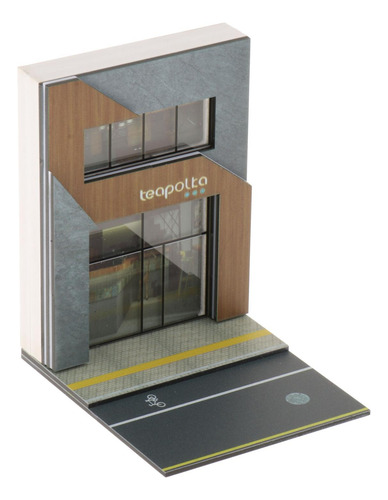 1/64 Cenário Diorama Estacionamento Cenário Casa De Chá