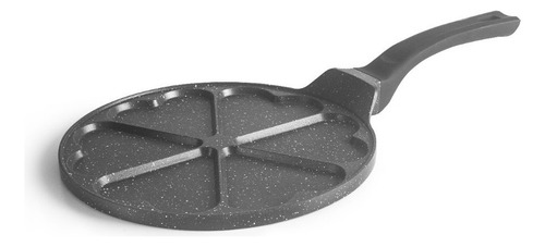 Sartén Crepera Para Mini Crepas En Forma De Corazon Ibili Color Negro