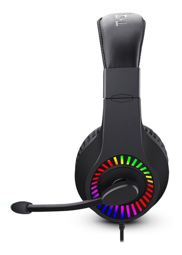 Imagen 2 de 7 de Auricular T-dagger T-rgh211 Caspian Rgb Supraural Con Cable