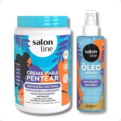 Salon Line Kit Salon Line Definição Natural: 1 Creme E 1 Óleo