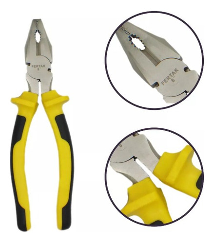 Alicate Universal Profissional 8 Polegadas Fertak