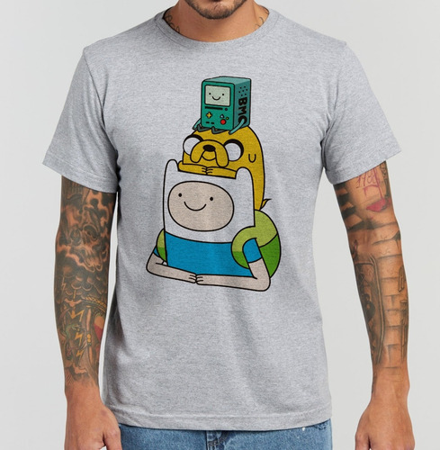 Camiseta Hora De Aventura Finn E Jake Adventure Time Nerd