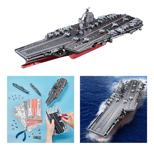 Y Kits De Modelos De Portaaviones A Escala 1:1000,