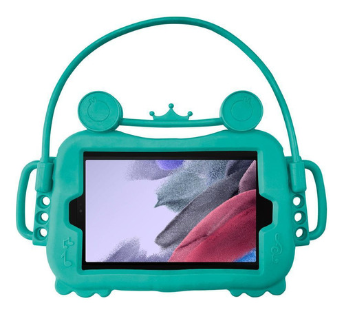Capa Infantil Tab A7 Lite Veicular Anti Impacto - Verde Água
