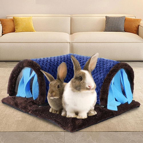 Pequeños Animales Túnel Tig De Indias Marrón Y Azul