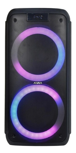 Parlante Bluetooth Portátil Recargable Aux Luces Aiwa