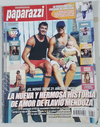 Revista Paparazzi  Rial Flavio Mendoza Moran Pampita Ago 18