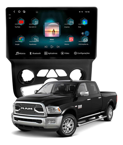 Multimidia Aikon Fóton G3 Dodge Ram 13/18 8+256gb Octa 2k 9p