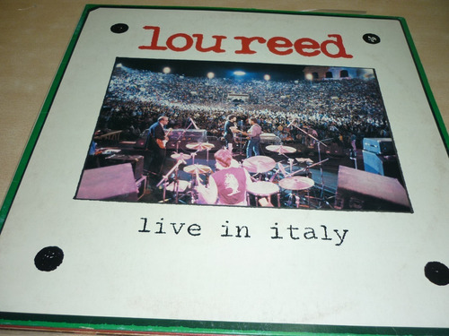 Lou Reed Live In Italy Vinilo Doble Japon Insert Exc Ggjjzz