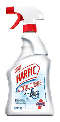 Limpiador Líquido Harpic Anti Hongos Con Cloro 650 Ml