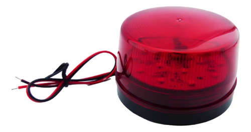 Baliza Led Strobo 15 Led Mini Roja 12 Volt Ideal Para Alarma