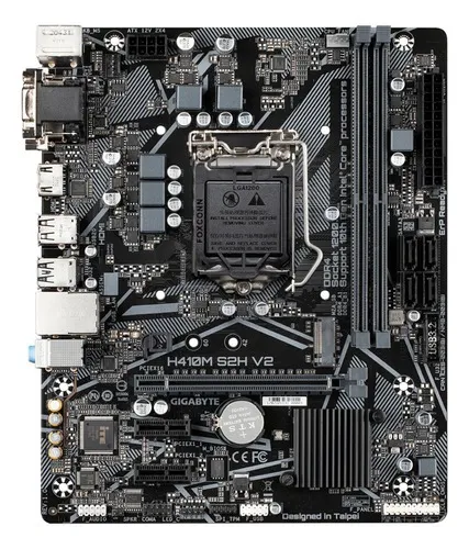 Placa Madre Gigabyte H410m-s2h V2 Microatx Intel Lga1200