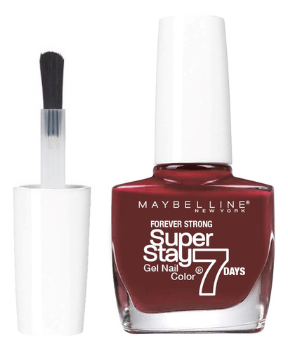 Esmalte Maybelline New York Superstay 7 Days Gel Nail Color Midnight red