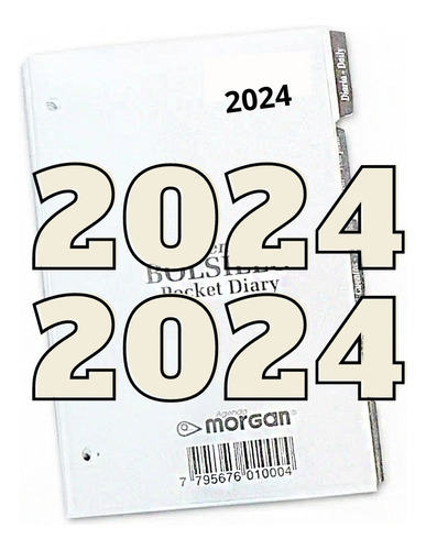 Repuesto Agenda Morgan Bolsillo 2022 Diario Completo 8x12,5