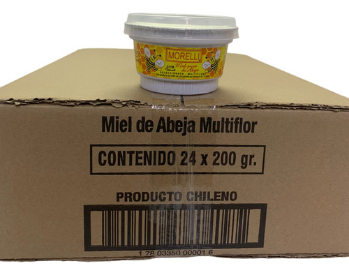 Caja De Miel De Abeja Premium Morelli 200 Grs Al Por Mayor