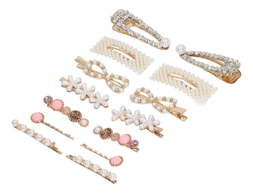 Pinza Para El Pelo Simulation Pearls, 14 Unidades, Elegante