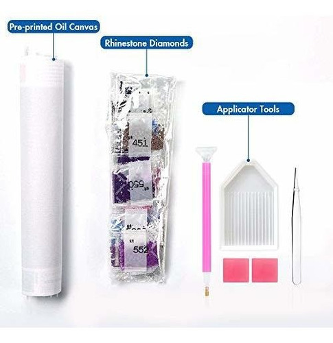 Imagen 5 de 7 de Pintura De Diamantes De Sodlawn Por Kits De Numeros 5d Diy K