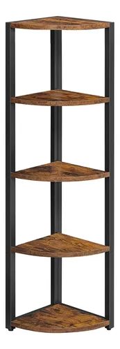 comprar Estantería De Esquina Vasagle De 5 Niveles, Rústica, Marrón