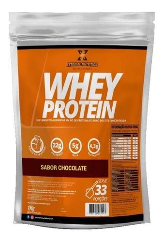 Whey Protein Concentrado Suplemento Alimentar 1kg Chocolate