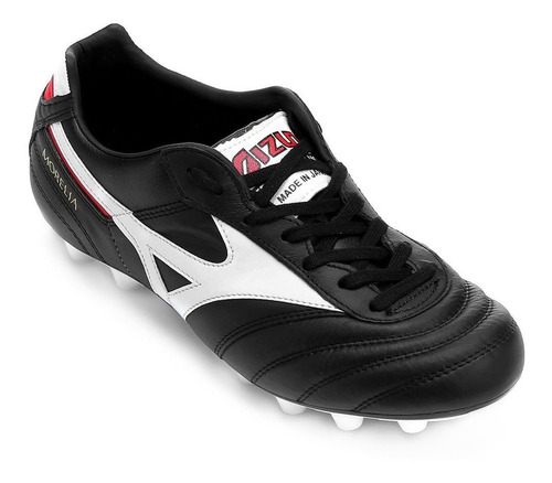 Chuteira Campo Mizuno Morelia Japan Md 2 - Masculino - Preto