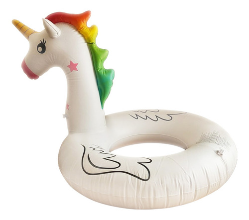 Imagen 2 de 6 de Flotador Unicornio Piscina Niño 90 Cm