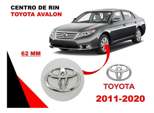 Centro De Rin Toyota Avalon 2011-2020 62 Mm Liso