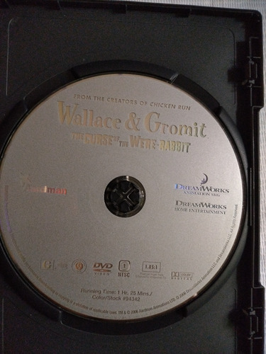 Wallace Y Gromit The Curse Of The Were Rabbit Película Dvd (Usado)