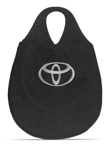 Imagem 1 de 5 de Lixeira Automotiva Cambio Logo Toyota Carpete Bordado