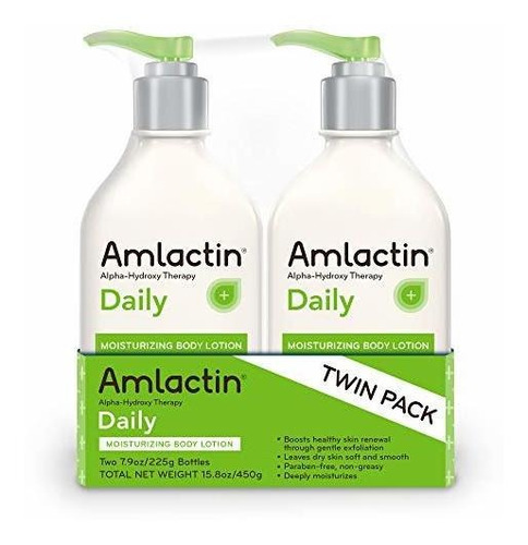 Amlactin Daily Moisturizing Body Lotion 7.9oz 2 Unds