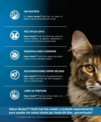 Imagen 3 de 4 de Arena Odour Buster Multi-cat 12 Kg - Gatos 