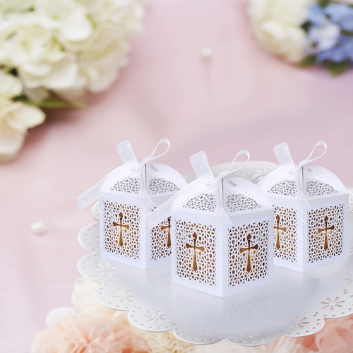 Imagen 3 de 7 de Cajitas En Cartulina Fina Cotillon Bautizo Bodas Celebracion