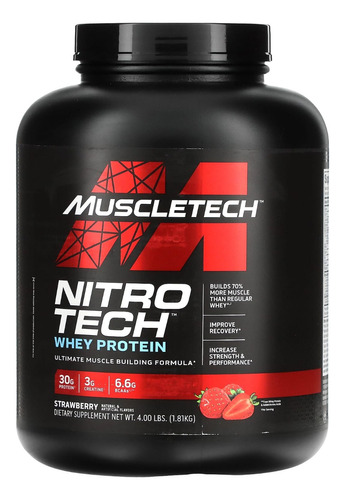 Nitrotech 4lbs Muscletech 40serv + Envio Gratis + Regalo