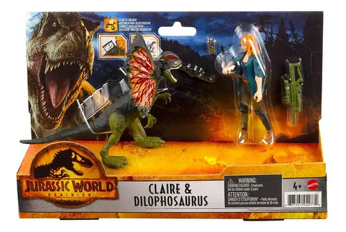 Jurassic World Pack X 2 Dinosaurio + Figura