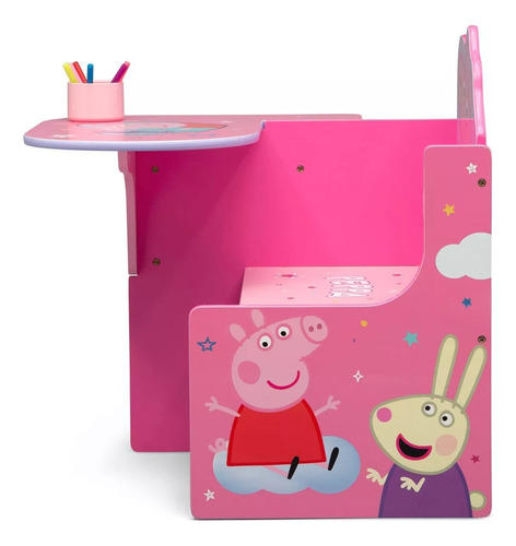 Escritorio Pupitre De Madera Infantil Peppa Pig