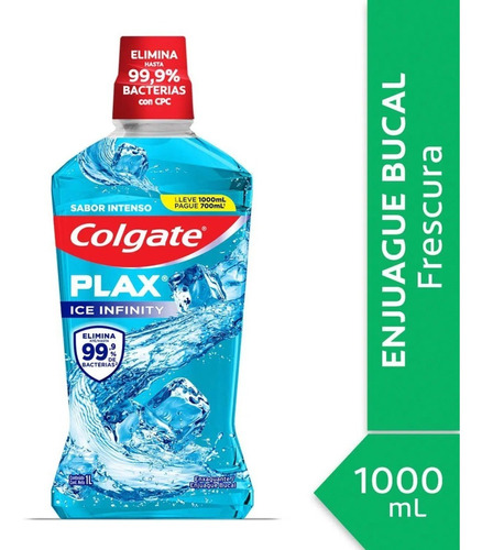 Colgate Enjuague Bucal Colgate Plax Ice Infinity 1000 Ml