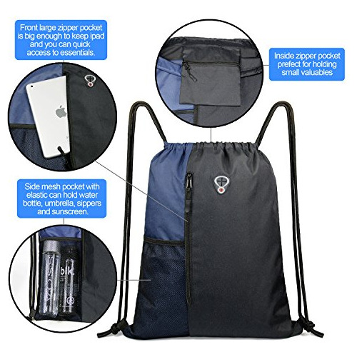 Mochila Deportiva Con Cordón Para Mujeres, Hombres Y Niños L