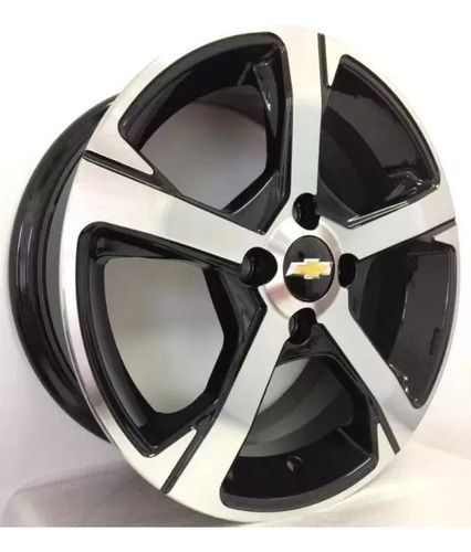 Rodas Chevrolet Onix Activ Aro 14 4x100 (jogo) + Bicos Cor Bd