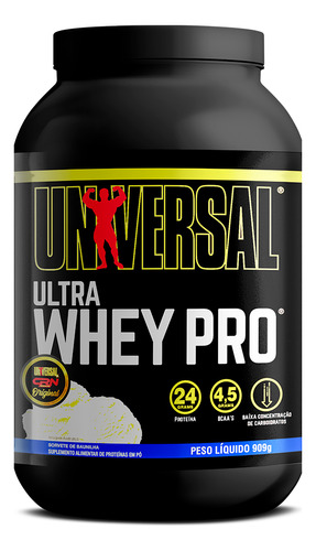 Ultra Whey Pro Sabor Sorvete De Baunilha 909g Universal