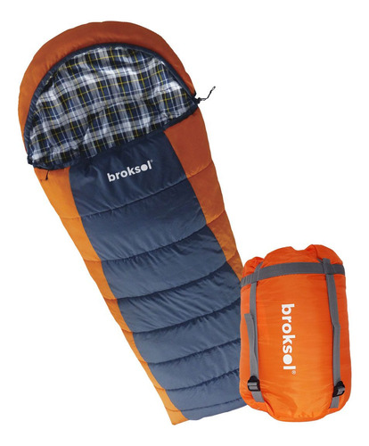 Bolsa De Dormir Broksol Venado 350 Camping Termica -8° Carpa