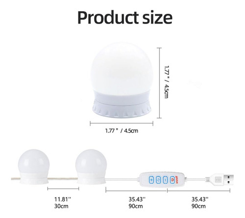 Luces Led De Tocador Para Espejo, Luces De Tocador Estilo Ho