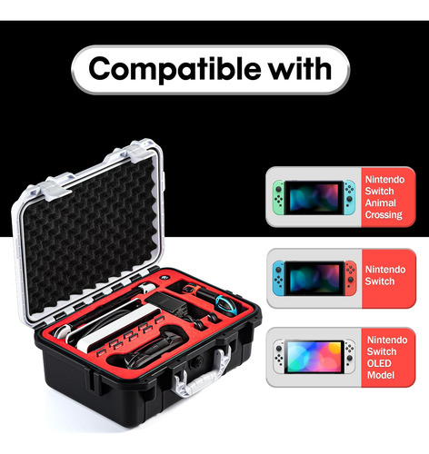 Estuche Devaso Banco-negro Para Nintendo Switch Oled (2021)