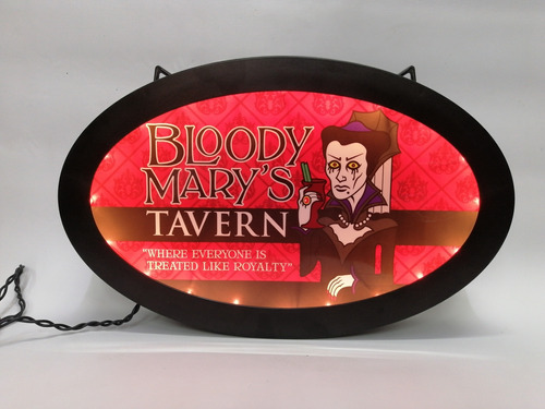 Aviso Luminoso U.s.a Acrílico Bloody Mary's Tavern Clásico