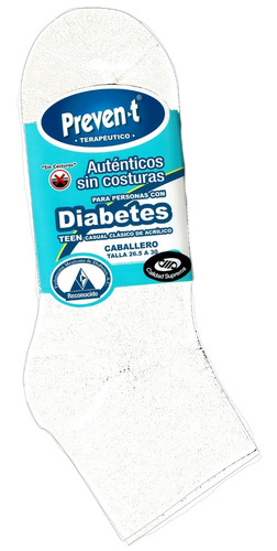 Tines Preven-t Caballero Pie Diabetico Afelpados Pack 4pares