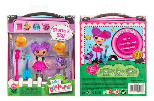 Lalaloopsy Mini Doll - Storm E. Sky Con Mini Pet Cool Cat, 3