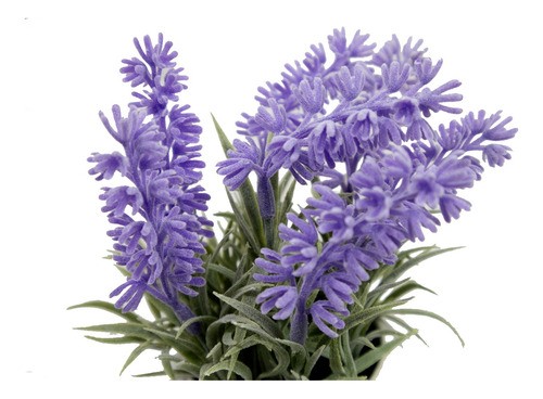 Set 3 Mini Maceta De Lavanda Artificial Hogar Oficina